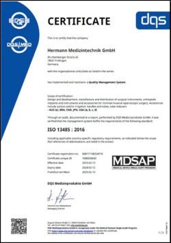 Zertifikat MDSAP